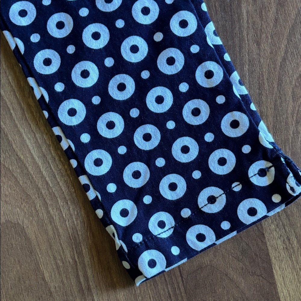 Gymboree Girls Navy and White Polka Dot Pants - Size 7 - Picture 6 of 7